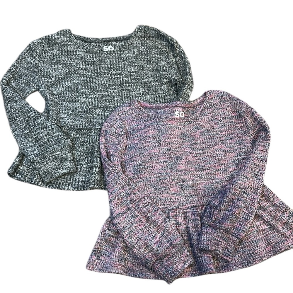 Girls Long Sleeve Peplum Tops (2)